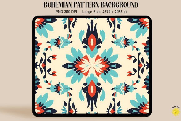 Download Symmetric Simple Bohemian Pattern - Bohemian Collection