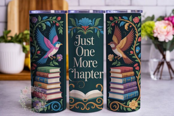 Download Book Lover's Ornate Design 20oz Tumbler - Premium Resources