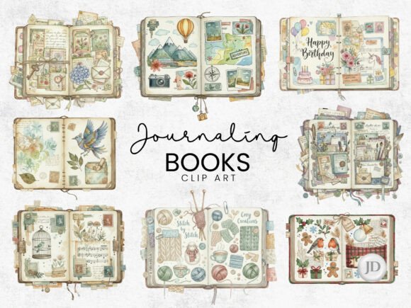 Download Journaling Book Clipart PNG Junk Journal - Journaling Collection