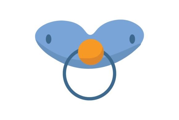 Download Unique Baby Pacifier Blue Orange Color - Unique Collection