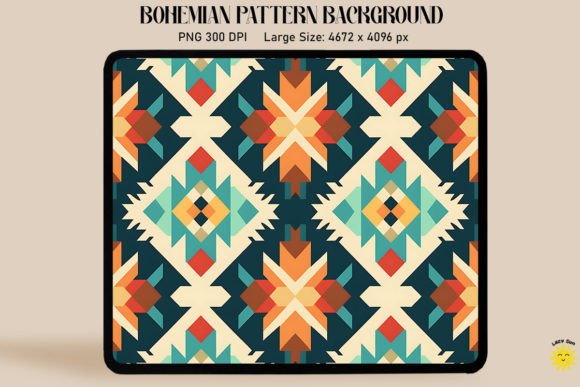 Download Symmetric Simple Bohemian Pattern - Bohemian Collection