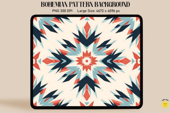 Download Symmetric Simple Bohemian Pattern - Bohemian Collection