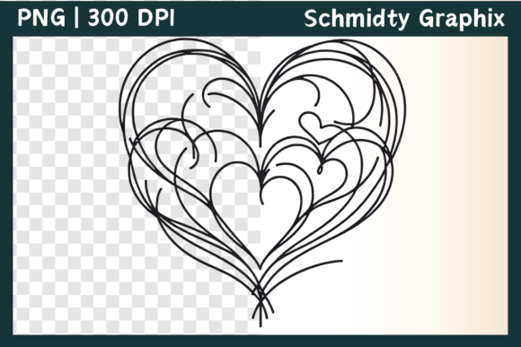 Download Intricate Line Art Hearts Clipart PNG - Intricate Collection