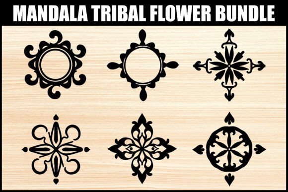Download Elegant Tribal Mandala Flower Set - Elegant Collection